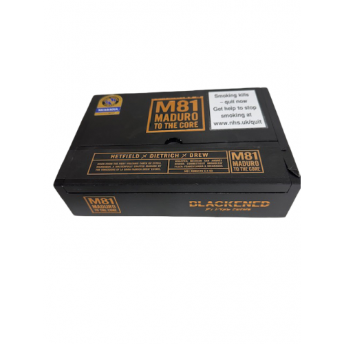 Empty Drew Estate Blackened M81 Maduro Robusto Cigar Box